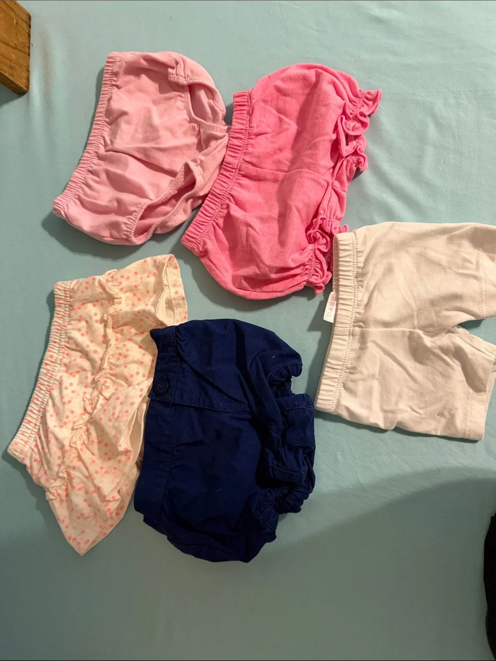 0-3 months girls bottoms Kids- Set of 5
